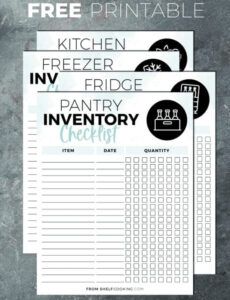 free printable pantry inventory list pantry inventory list template