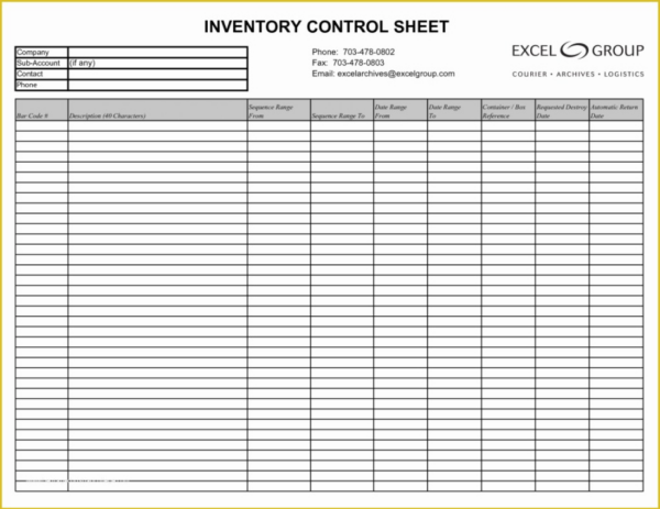 Sample Free Restaurant Inventory Templates Of Ms Excel Printable Food ...