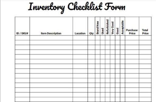sample office inventory template church inventory list template example
