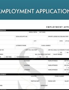 sample printable employment application pdf digital job application  etsy job search list template