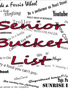 senior bucket list introduction  etched in stone senior bucket list template pdf
