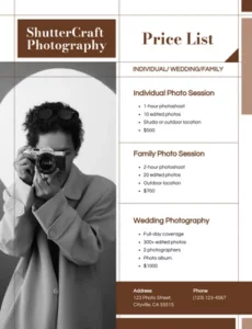 beginner-photography-price-list-template