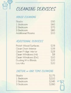 commercial-cleaning-services-price-list-template