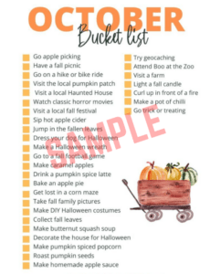 October To Do List Template October To Do List Template