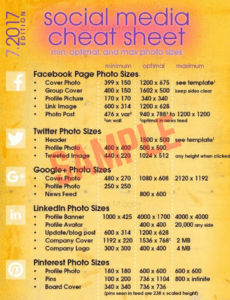Social Media Shot List Template